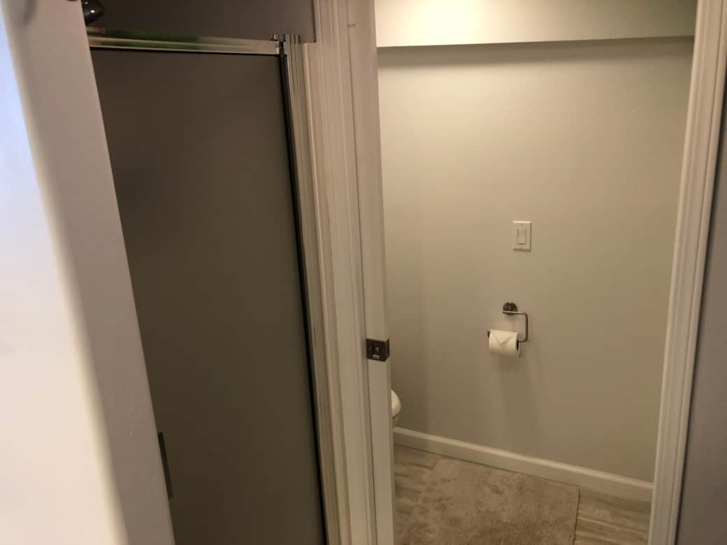 Main Level Shower and Private Toilet